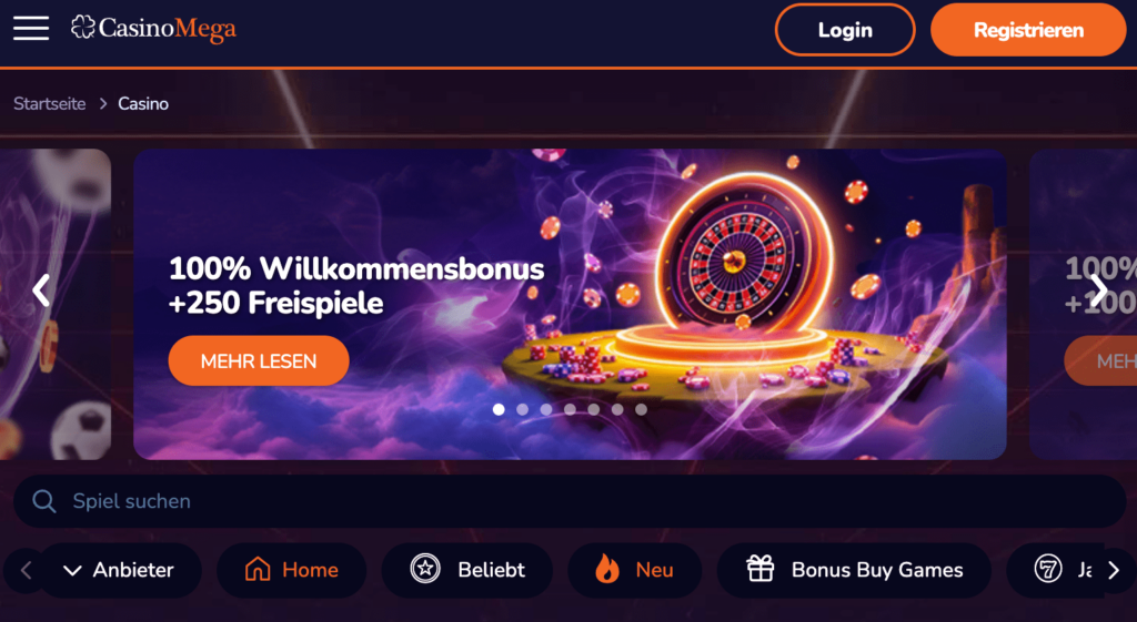 casino mega startseite